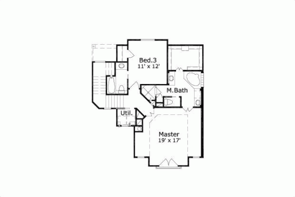 Upper/Second Floor Plan 19-1055