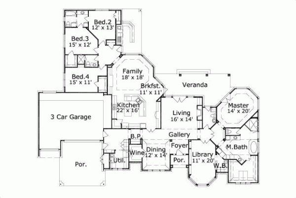 Main Floor Plan: 19-1061