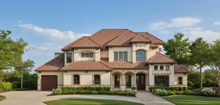 Mediterranean house plans 19-1069 - front exterior, 5,520 sq ft, 4 bed, 4 bath house plans | Monster House Plans