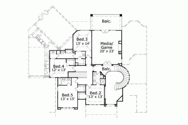 Upper/Second Floor Plan: 19-1069