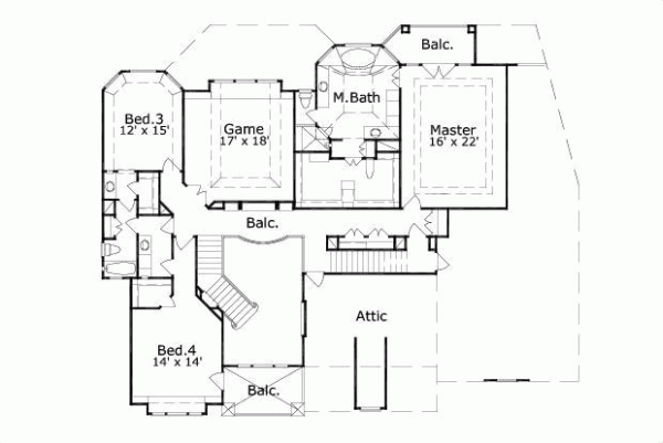 Upper/Second Floor Plan: 19-107