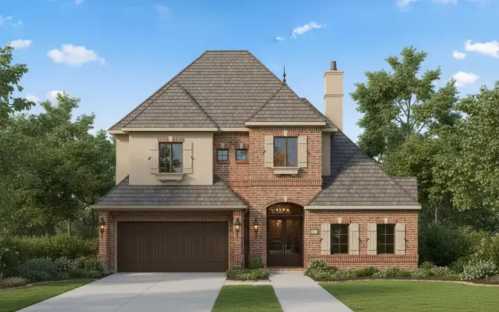 French Country house plans 19-1071 - front exterior, 4,036 sq ft, 3 bed, 3 bath house plans | Monster House Plans
