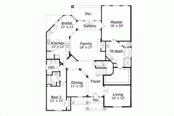 Main Floor Plan: 19-1074