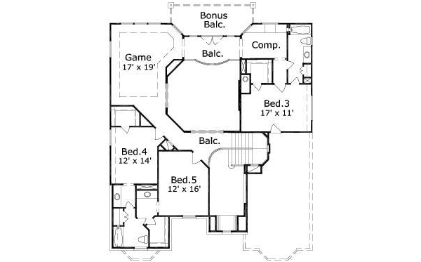 Upper/Second Floor Plan: 19-108