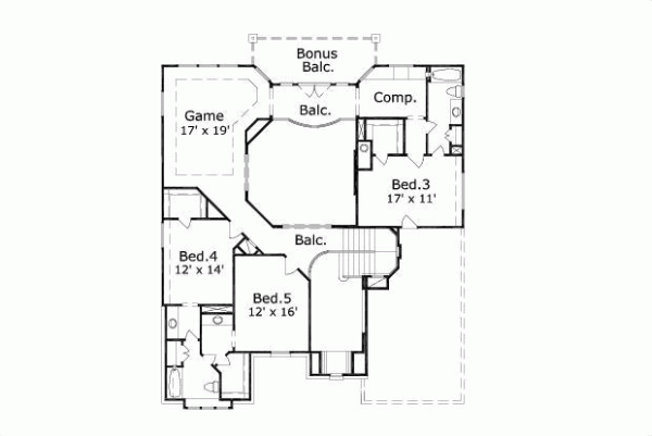 Upper/Second Floor Plan: 19-109
