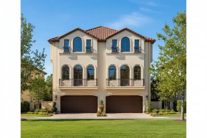 Mediterranean house plans 19-1094 - front exterior, 6,394 sq ft, 6 bed, 6 bath house plans | Monster House Plans
