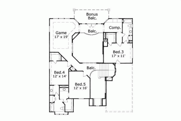 Upper/Second Floor Plan: 19-110