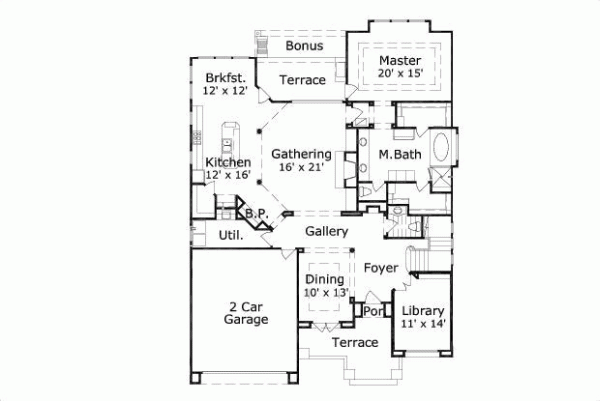 Main Floor Plan: 19-1100