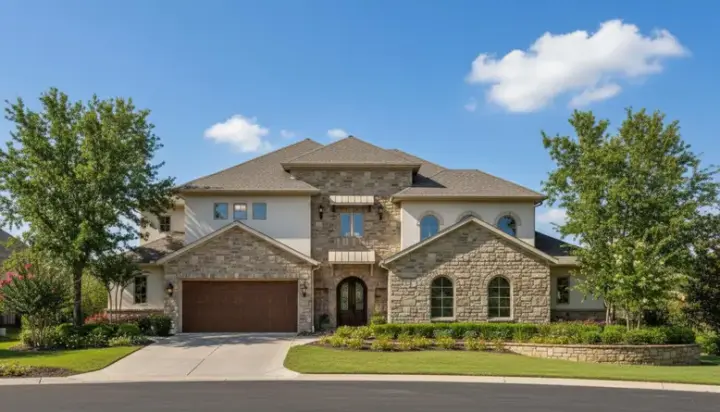 Tuscan house plans 19-1103 - front exterior, 4,198 sq ft, 4 bed, 3 bath house plans | Monster House Plans