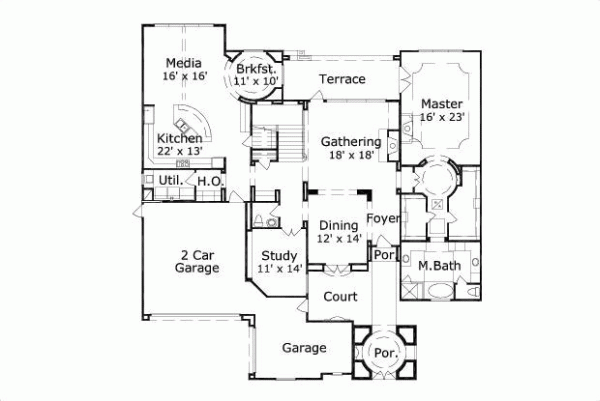 Main Floor Plan: 19-1105