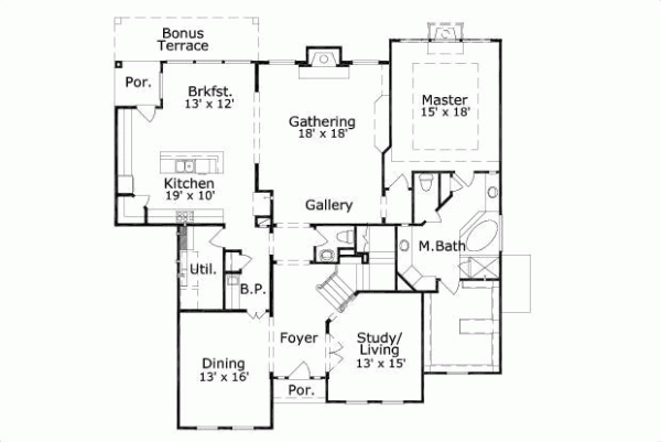 Main Floor Plan: 19-111