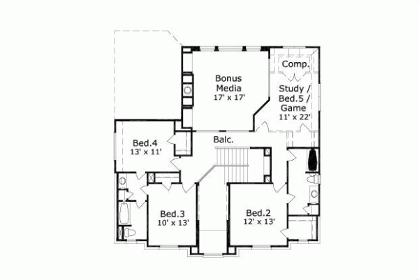 Upper/Second Floor Plan: 19-1113