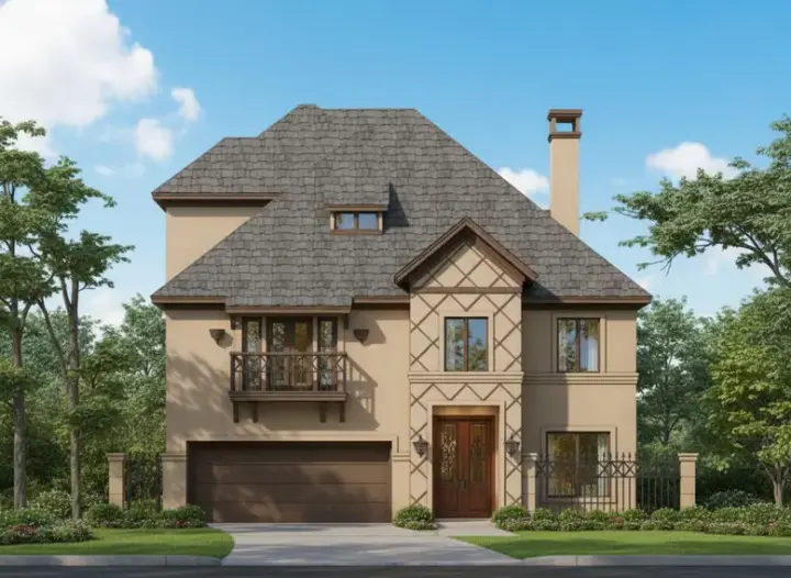 Mediterranean house plans 19-1119 - front exterior, 4,239 sq ft, 4 bed, 4 bath house plans | Monster House Plans