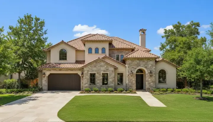 Tuscan house plans 19-1123 - front exterior, 3,914 sq ft, 4 bed, 3 bath house plans | Monster House Plans