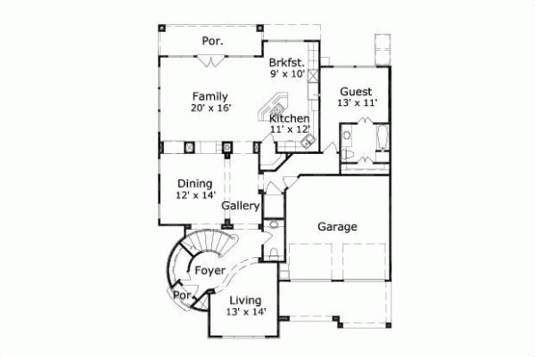 Main Floor Plan: 19-1135
