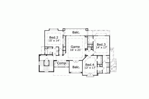 Upper/Second Floor Plan 19-1140