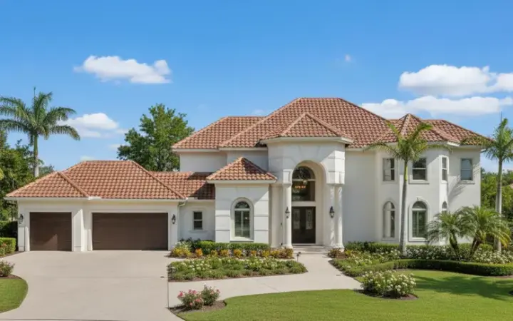 Mediterranean house plans 19-1143 - front exterior, 3,278 sq ft, 4 bed, 3 bath house plans | Monster House Plans