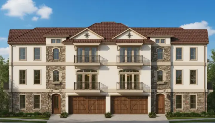 European house plans 19-1150 - front exterior, 4,454 sq ft, 6 bed, 6 bath house plans | Monster House Plans