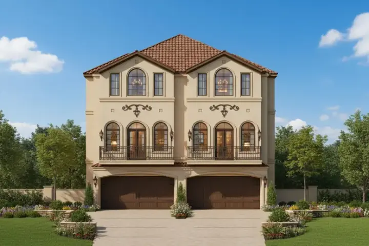 European house plans 19-1152 - front exterior, 6,346 sq ft, 6 bed, 6 bath house plans | Monster House Plans