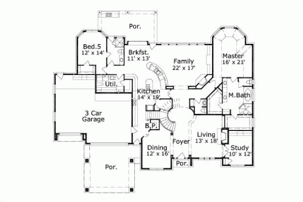 Main Floor Plan: 19-1154