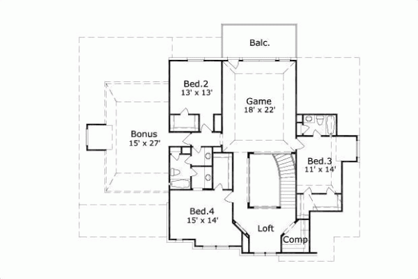 Upper/Second Floor Plan: 19-117