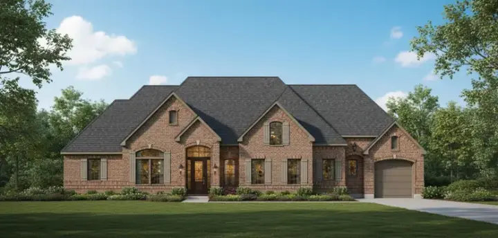 Traditional house plans 19-1172 - front exterior, 3,240 sq ft, 4 bed, 3 bath house plans | Monster House Plans