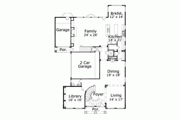 Main Floor Plan: 19-1173