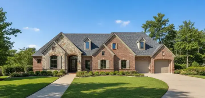 Traditional house plans 19-1176 - front exterior, 2,816 sq ft, 4 bed, 3 bath house plans | Monster House Plans