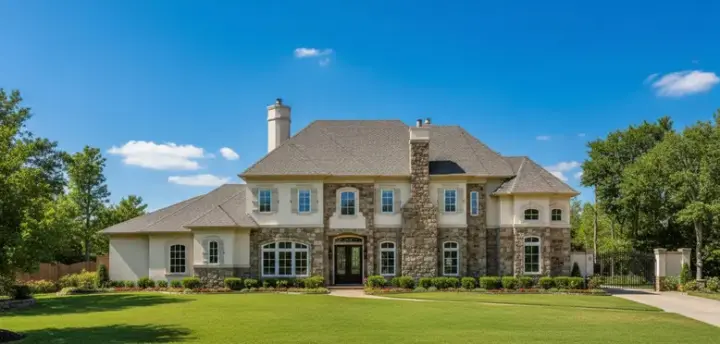 Tuscan house plans 19-1179 - front exterior, 6,123 sq ft, 5 bed, 5 bath house plans | Monster House Plans