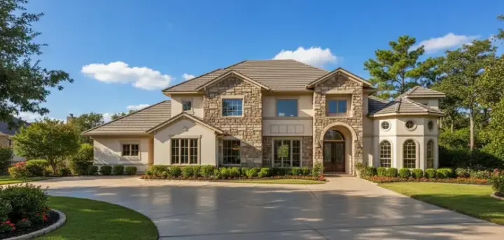 Mediterranean house plans 19-1182 - front exterior, 4,751 sq ft, 5 bed, 4 bath house plans | Monster House Plans