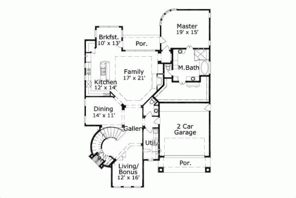 Main Floor Plan: 19-1191