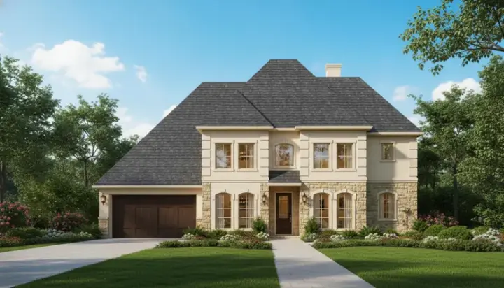 Mediterranean house plans 19-1196 - front exterior, 3,877 sq ft, 4 bed, 3 bath house plans | Monster House Plans