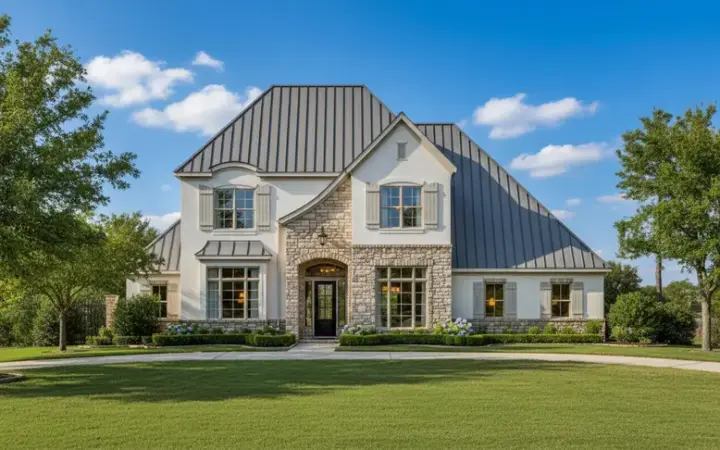 French Country house plans 19-1197 - front exterior, 3,439 sq ft, 4 bed, 4 bath house plans | Monster House Plans