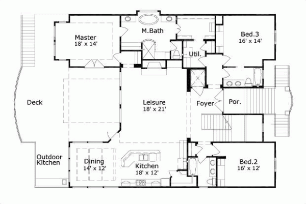 Upper/Second Floor Plan:19-1200