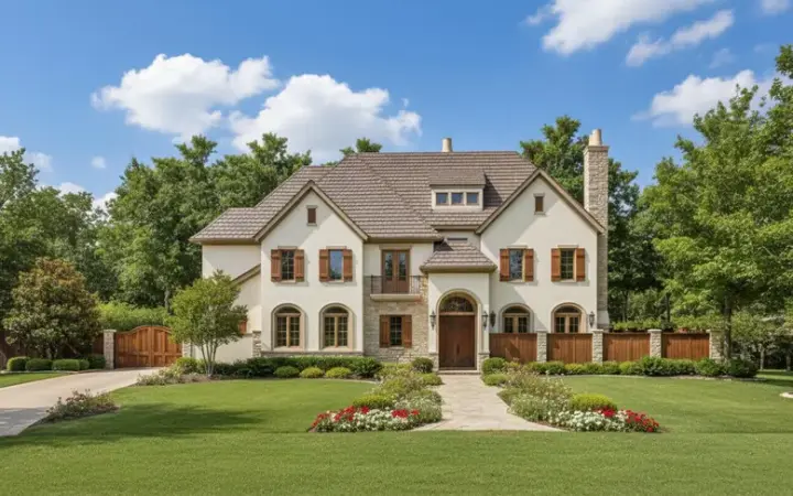 European house plans 19-1205 - front exterior, 6,170 sq ft, 5 bed, 5 bath house plans | Monster House Plans