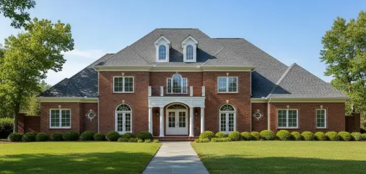 Traditional house plans 19-122 - front exterior, 4,814 sq ft, 4 bed, 4 bath house plans | Monster House Plans