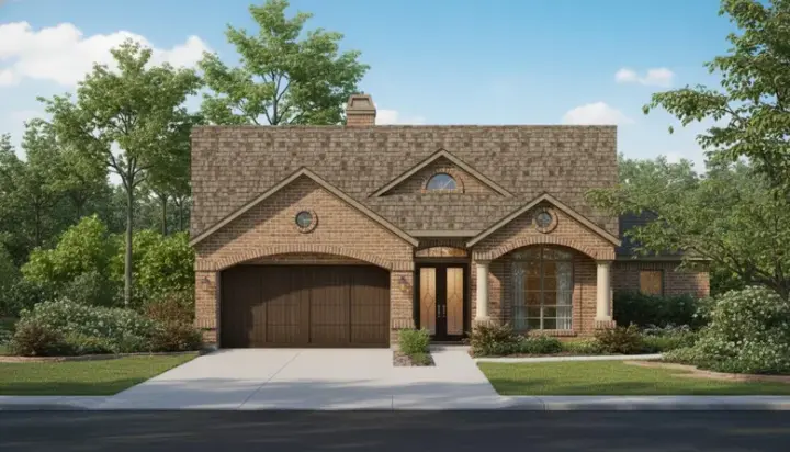 Traditional house plans 19-1223 - front exterior, 2,706 sq ft, 3 bed, 3 bath house plans | Monster House Plans