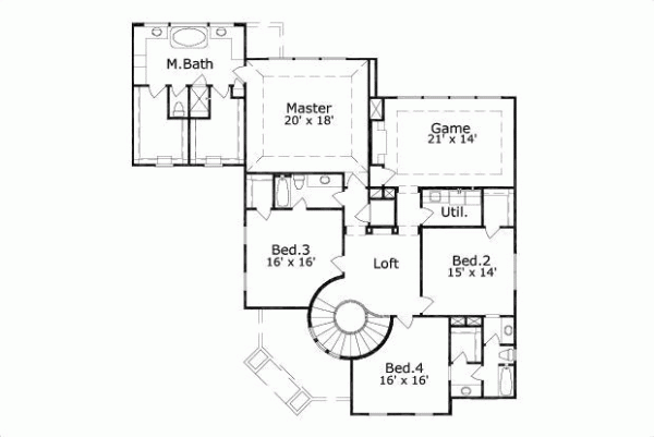 Upper/Second Floor Plan: 19-1237