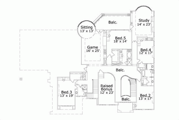 Upper/Second Floor Plan: 19-124
