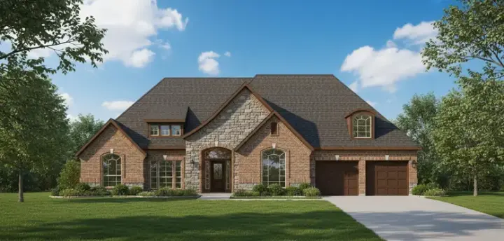 Traditional house plans 19-1245 - front exterior, 2,953 sq ft, 5 bed, 3 bath house plans | Monster House Plans