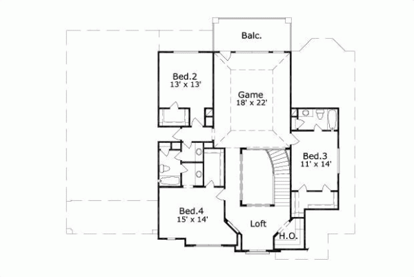 Upper/Second Floor Plan: 19-1252