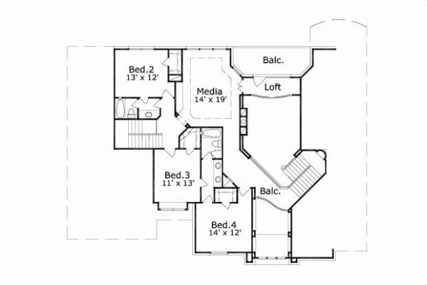 Upper/Second Floor Plan: 19-1253