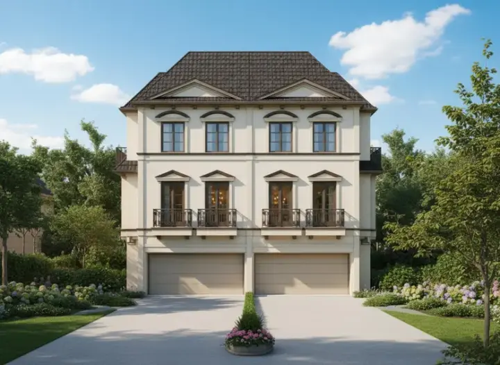 European house plans 19-1255 - front exterior, 7,554 sq ft, 6 bed, 4 bath house plans | Monster House Plans