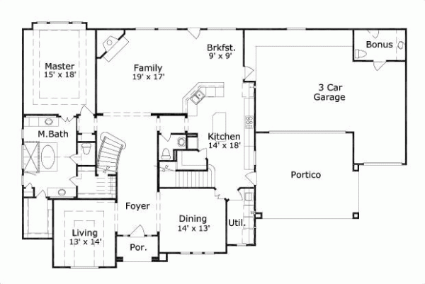 Main Floor Plan: 19-1257