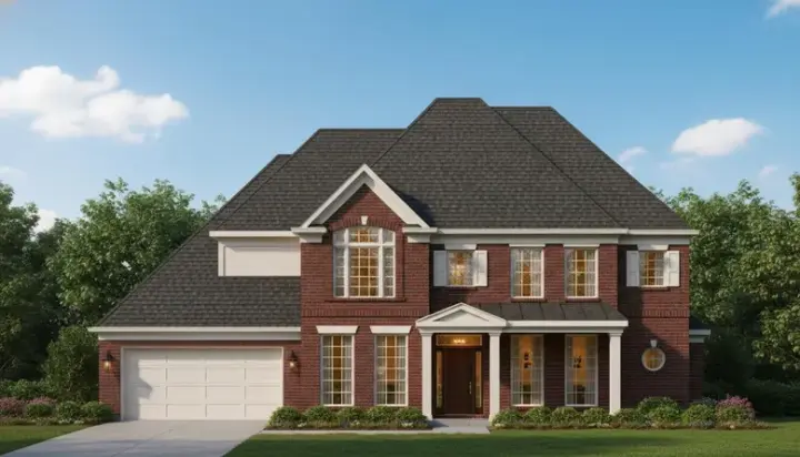 Traditional house plans 19-1260 - front exterior, 3,440 sq ft, 4 bed, 3 bath house plans | Monster House Plans