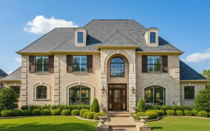 Traditional house plans 19-1264 - front exterior, 2,672 sq ft, 4 bed, 2 bath house plans | Monster House Plans