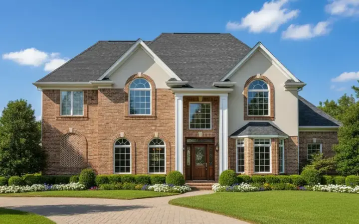 European house plans 19-1265 - front exterior, 2,672 sq ft, 4 bed, 2 bath house plans | Monster House Plans