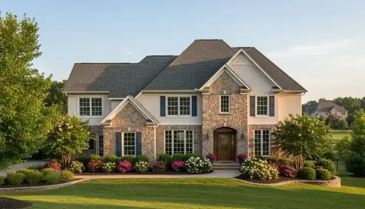 Traditional house plans 19-1266 - front exterior, 3,718 sq ft, 5 bed, 3 bath house plans | Monster House Plans