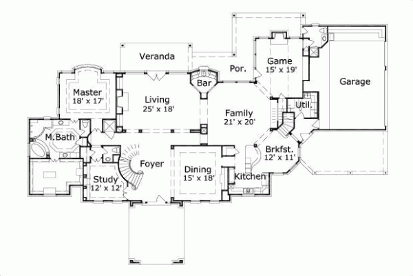 Main Floor Plan: 19-1288