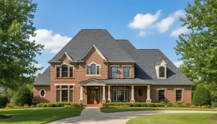 Traditional house plans 19-1298 - front exterior, 5,024 sq ft, 4 bed, 3 bath house plans | Monster House Plans